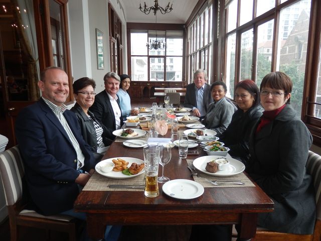 Mandela Rhodes staff celebrate Judy's appointment