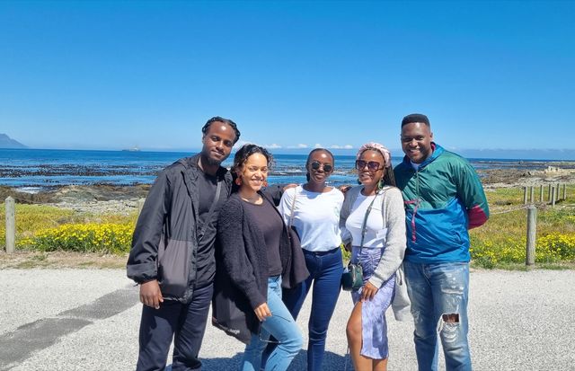 a group of scholars on Robben Island