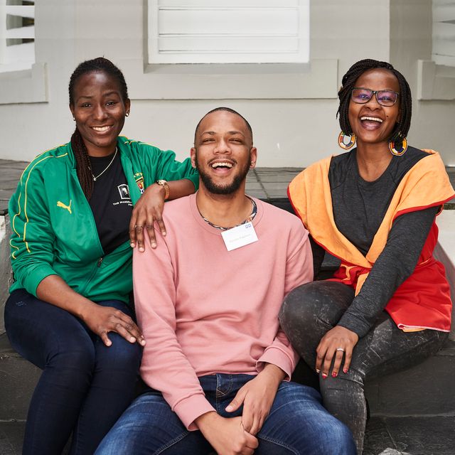 Three MRF scholars laughing