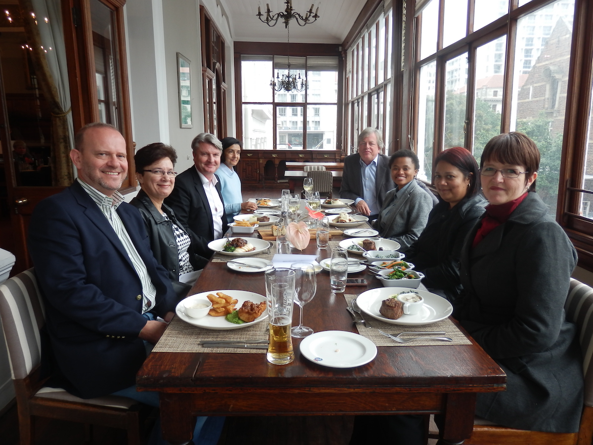 Mandela Rhodes staff celebrate Judy's appointment