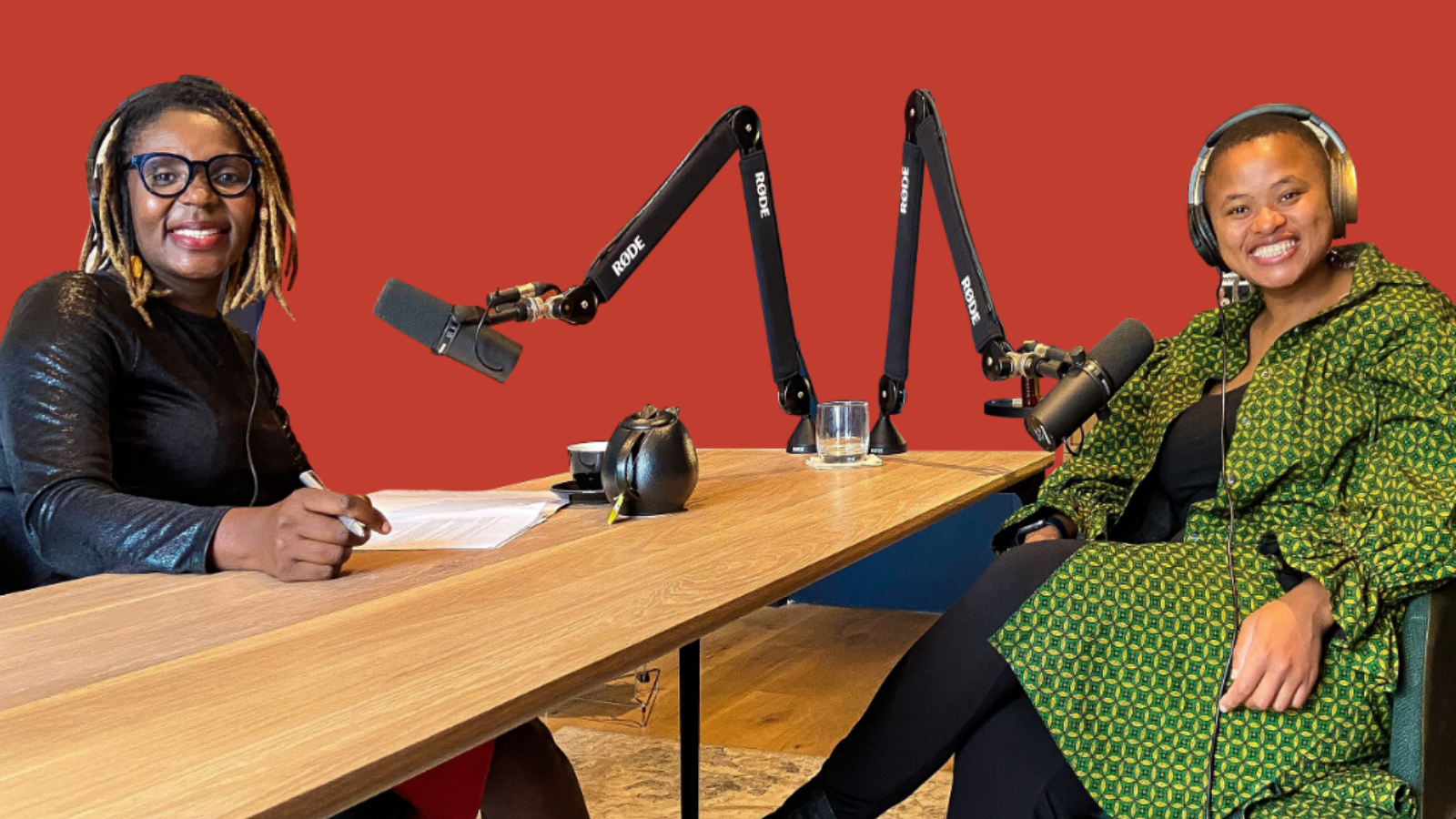 MRF External Relations Manager Mantombi Makhubele, in conversation with MRF CEO Judy Sikuza