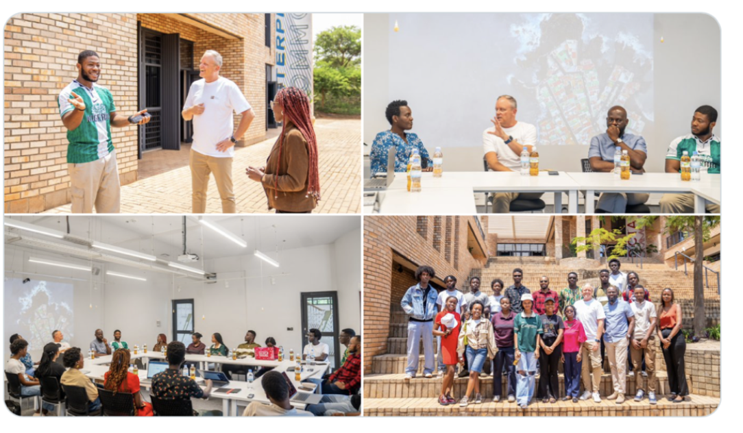 A group of ALU students who hope to be future Mandela Rhodes Scholars, at ALU’s Kigali campus
