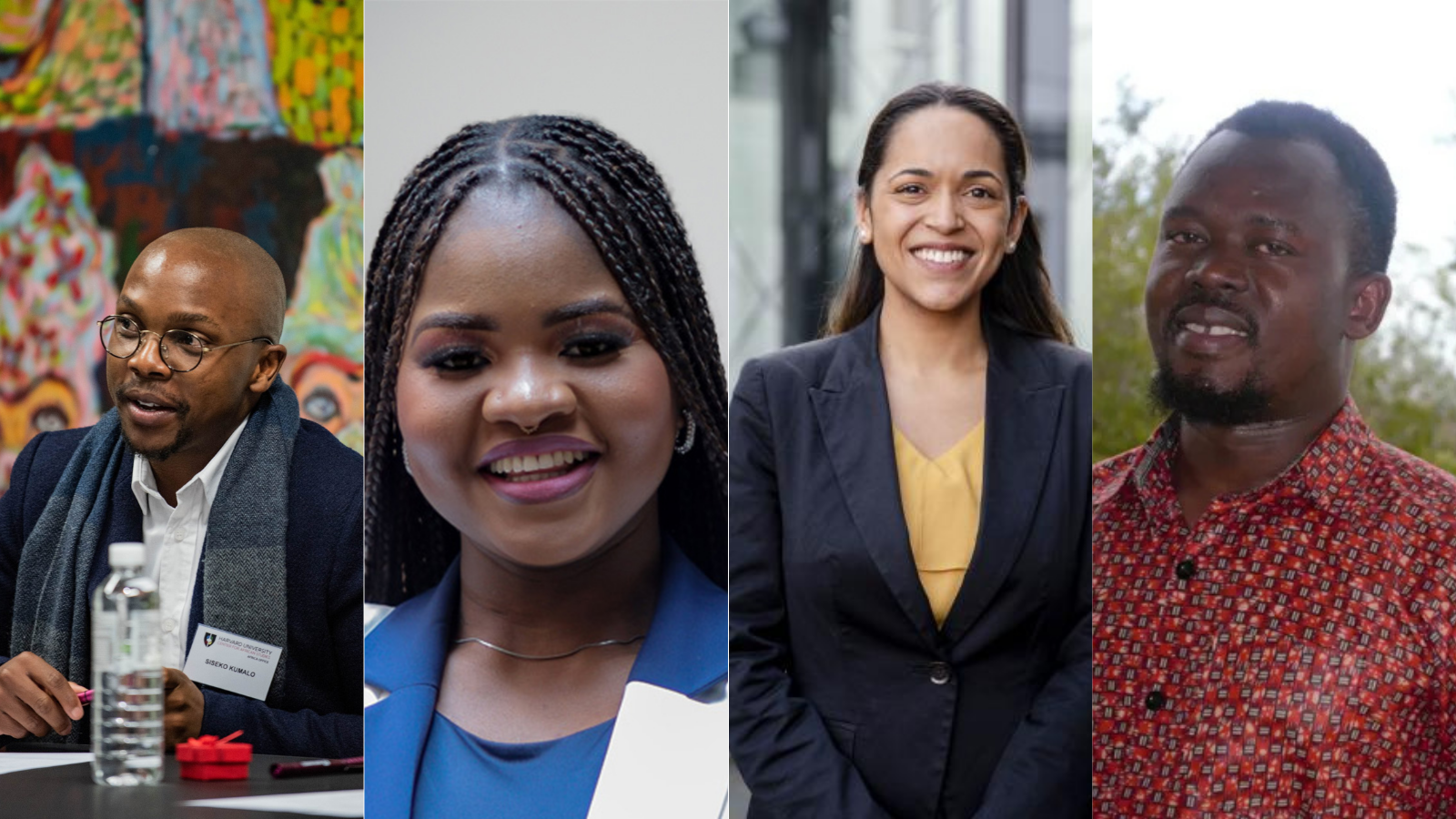 From left to right: Siseko Kumalo, Zainab Olaitan, Mikhaila Steenkamp and Emmanuel Okello